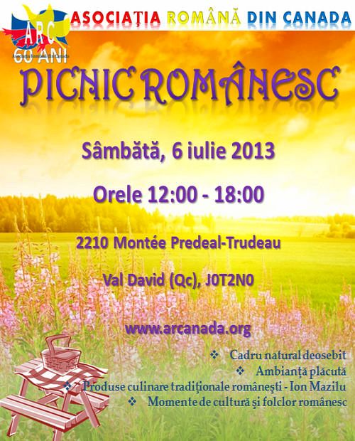 iulie 6 - picnic campul romanesc val david asociatia romana din canada arc