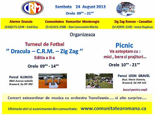 turneu de fotbal picnic comunitatea romana din monteregie
